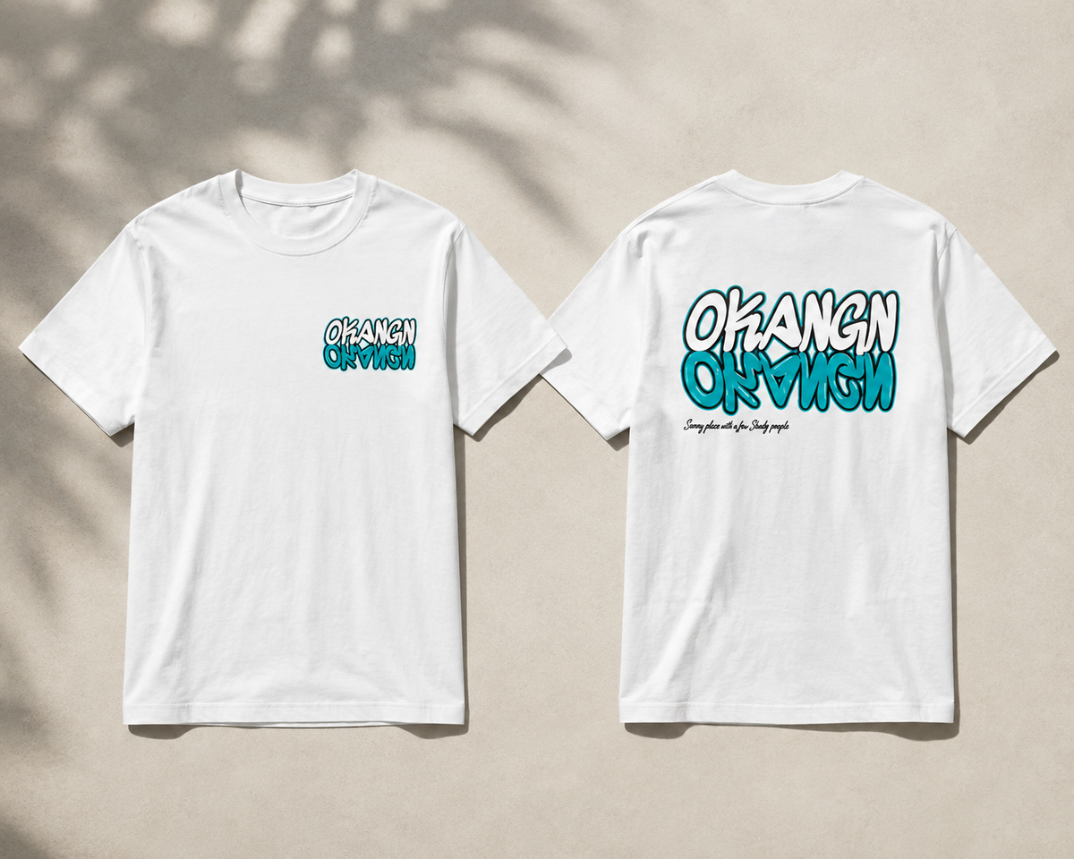 OKANGN Graffiti Mirror T-Shirt: Graphic Tee