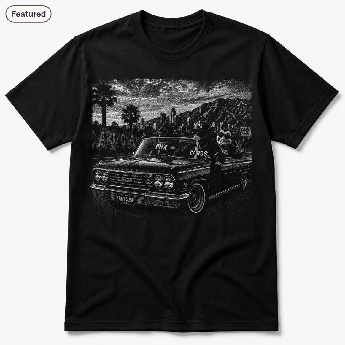 Phoenix Arizona Sports Cruising Graphic Tee: T-Shirt