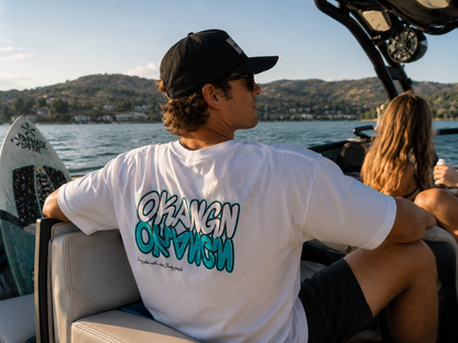 OKANGN Graffiti Mirror T-Shirt: Graphic Tee