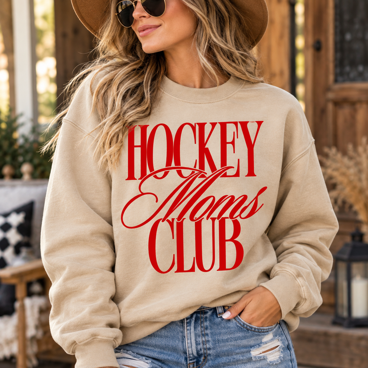 Spirit meets Cozy- Hockey Moms Club Sweatshirt